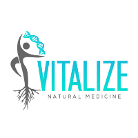 Vitalize Natural Medicine Company Logo by Ryan Namdarkhan in West Hollywood CA